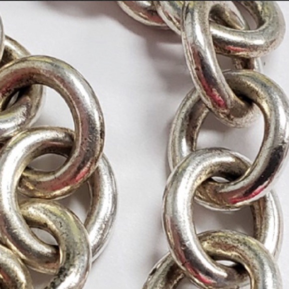 Tiffany & Co 925 Sterling Silver Heart Bracelet - Picture 3 of 7